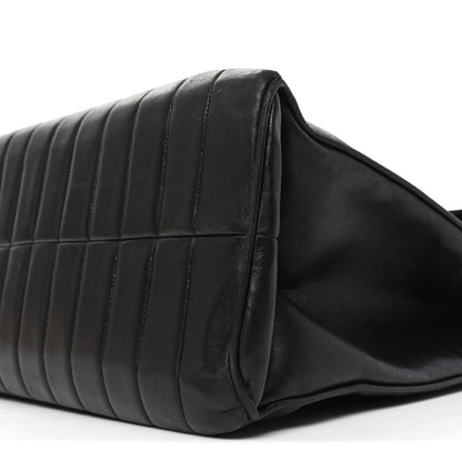 Chanel Lambskin Vertical Quilted XL Jumbo Single Flap Black 10 of 10