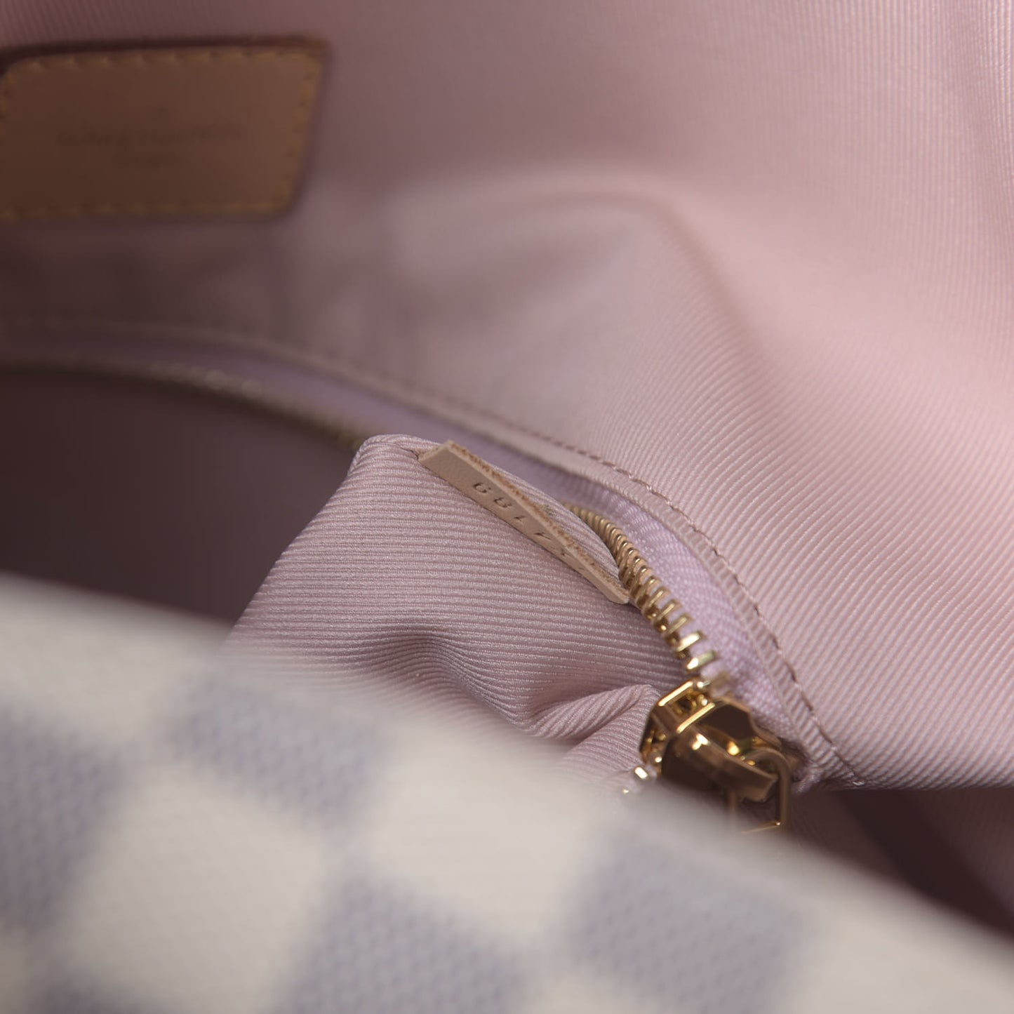 Damier Azur Graceful MM Rose Ballerine