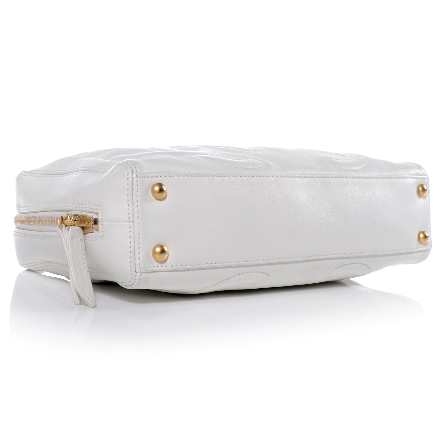Lambskin CC Bowler White