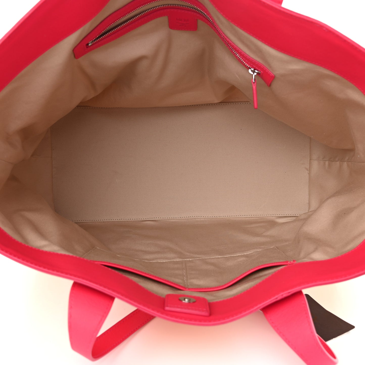Canvas Stripe Ilse Large Shopper Tote Orange Pink