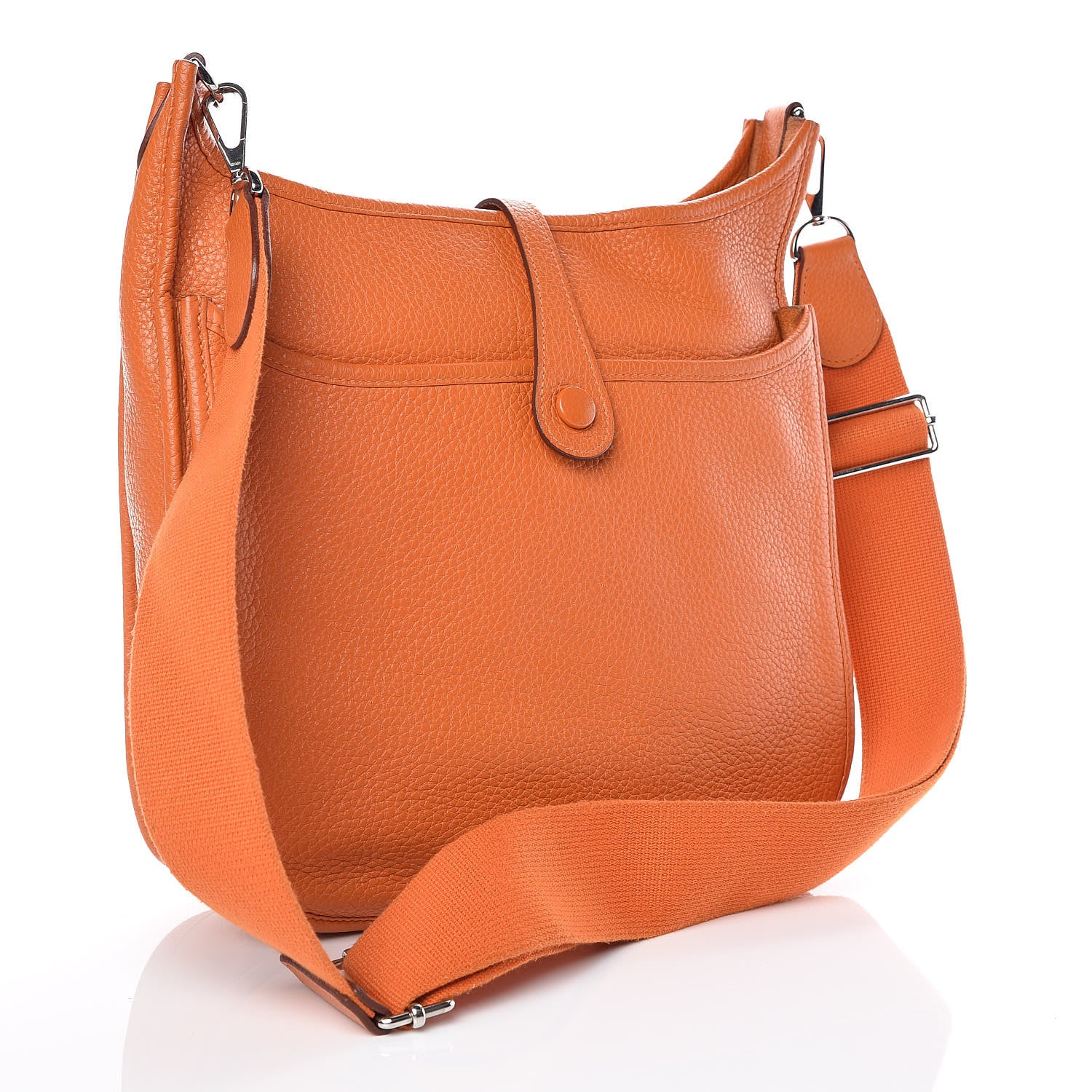 Hermes Taurillon Clemence Evelyne III PM Orange 3 of 7