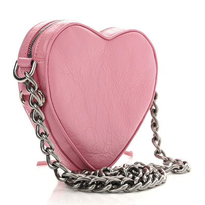 Balenciaga Agneau Arena Mini Le Cagole Heart Bag Sweet Pink 3 of 10