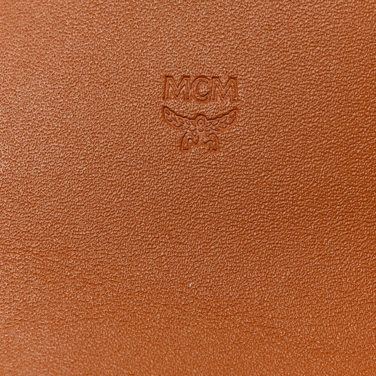 MCM Visetos Mini Accordion Card Wallet Cognac 6 of 8