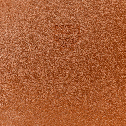 MCM Visetos Mini Accordion Card Wallet Cognac 6 of 8