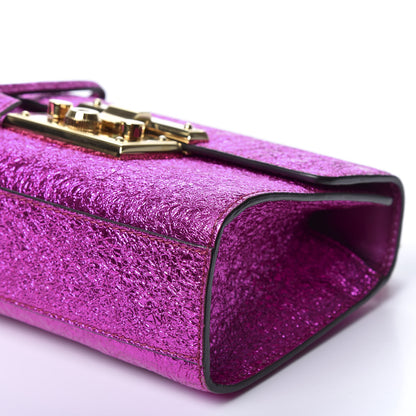 Gucci Galassia Small Padlock Shoulder Bag Fuxia 6 of 10