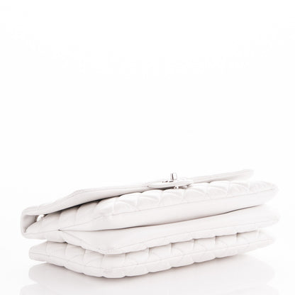 Chanel Lambskin Quilted Jumbo 3 Flap White 4 of 7