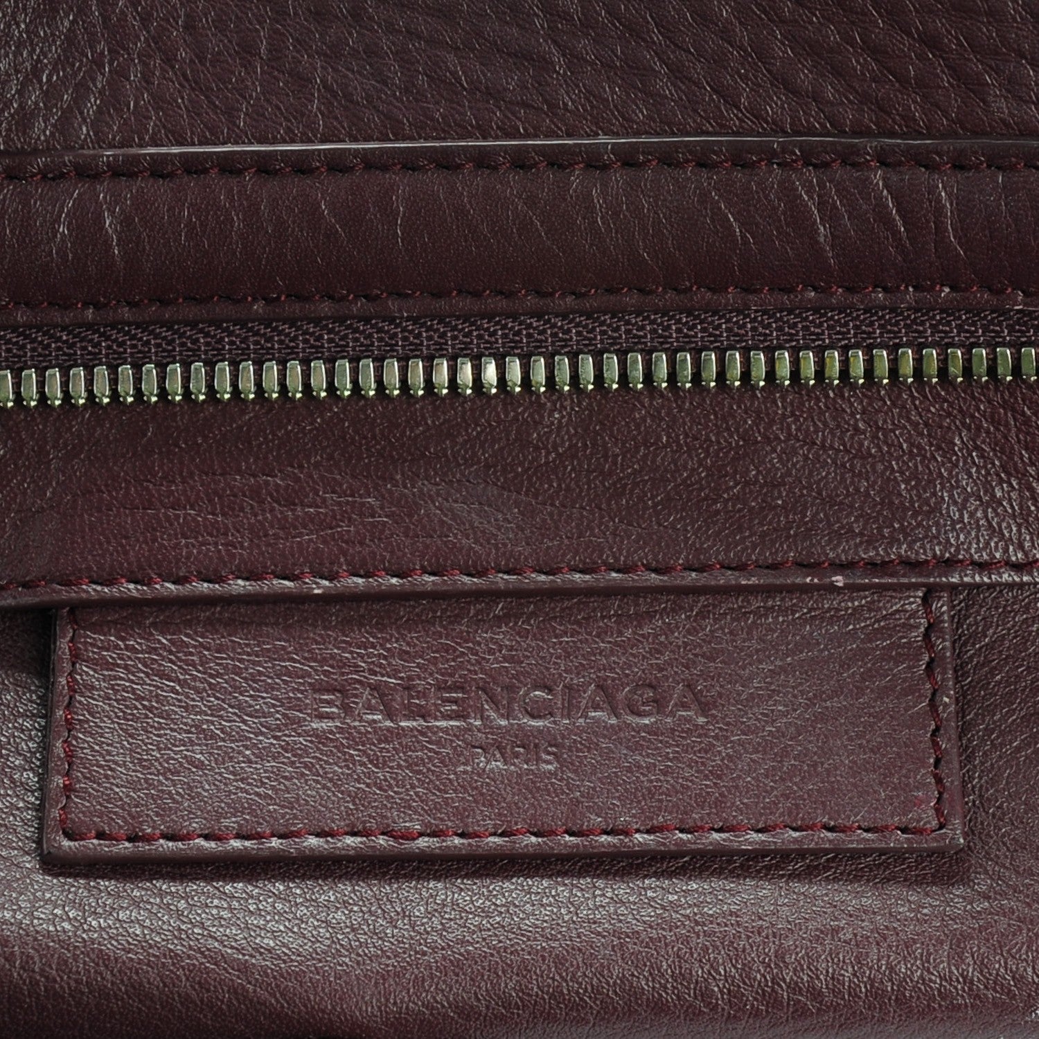 Balenciaga Veau Papier A4 Tote Rouge Aubergine 7 of 8
