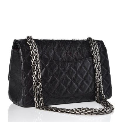 Chanel Aged Calfskin Quilted 2.55 Reissue 225 Flap Black 4 of 8
