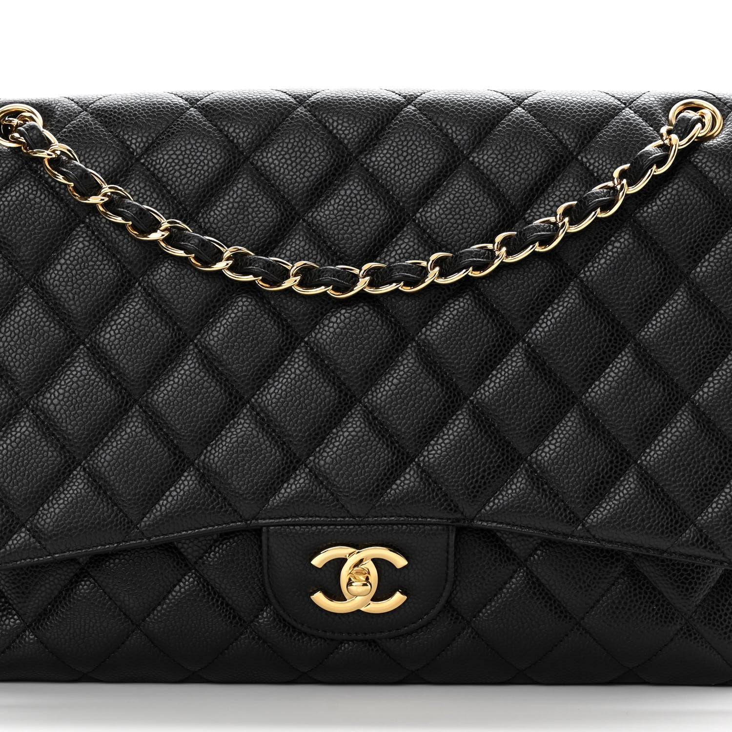 Chanel Caviar Quilted Maxi Single Flap Black 7 of 11