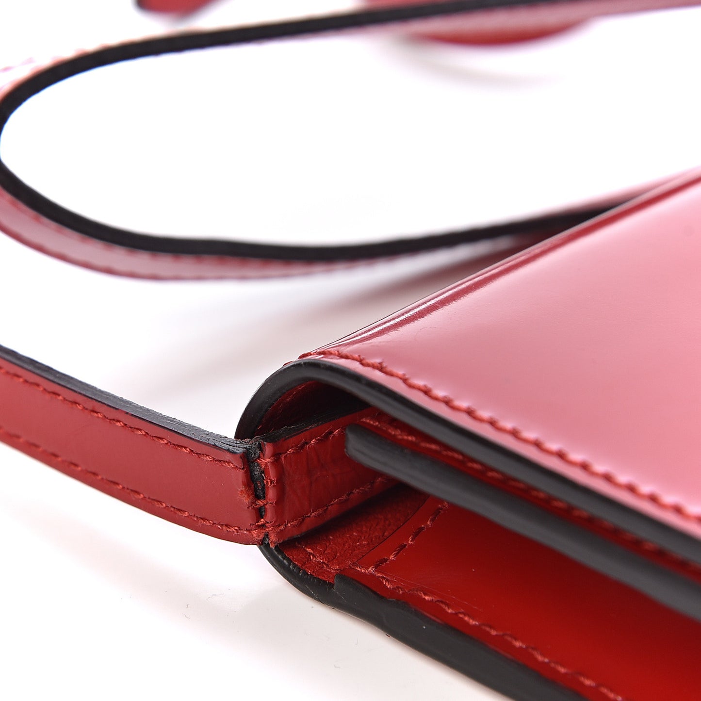Shade Lux Calfskin Icon Wallet Hibiscus Red