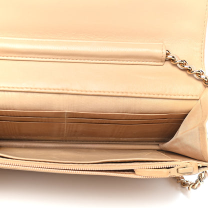 Chanel Caviar Timeless CC Wallet On Chain WOC Beige 5 of 9