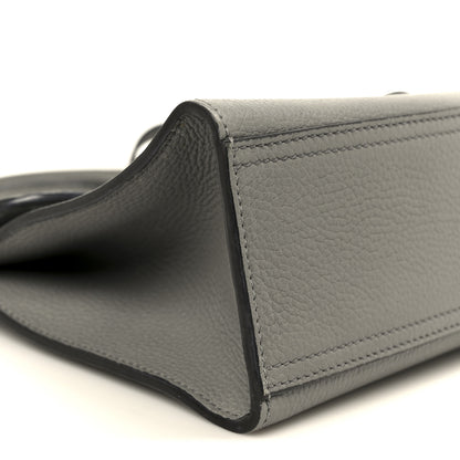 Gucci Cellarius Calfskin Mini GG Marmont Top Handle Bag Deep Grey 10 of 11
