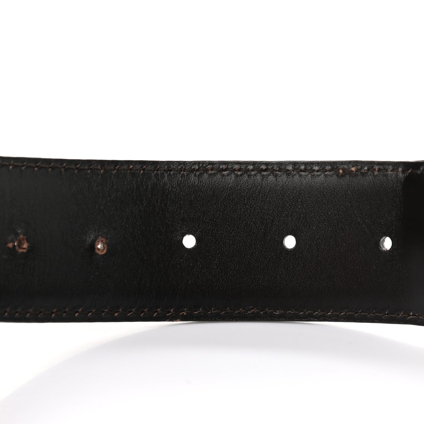 Nylon Calfskin Double G Web Belt 80 32 Green Red Cuir
