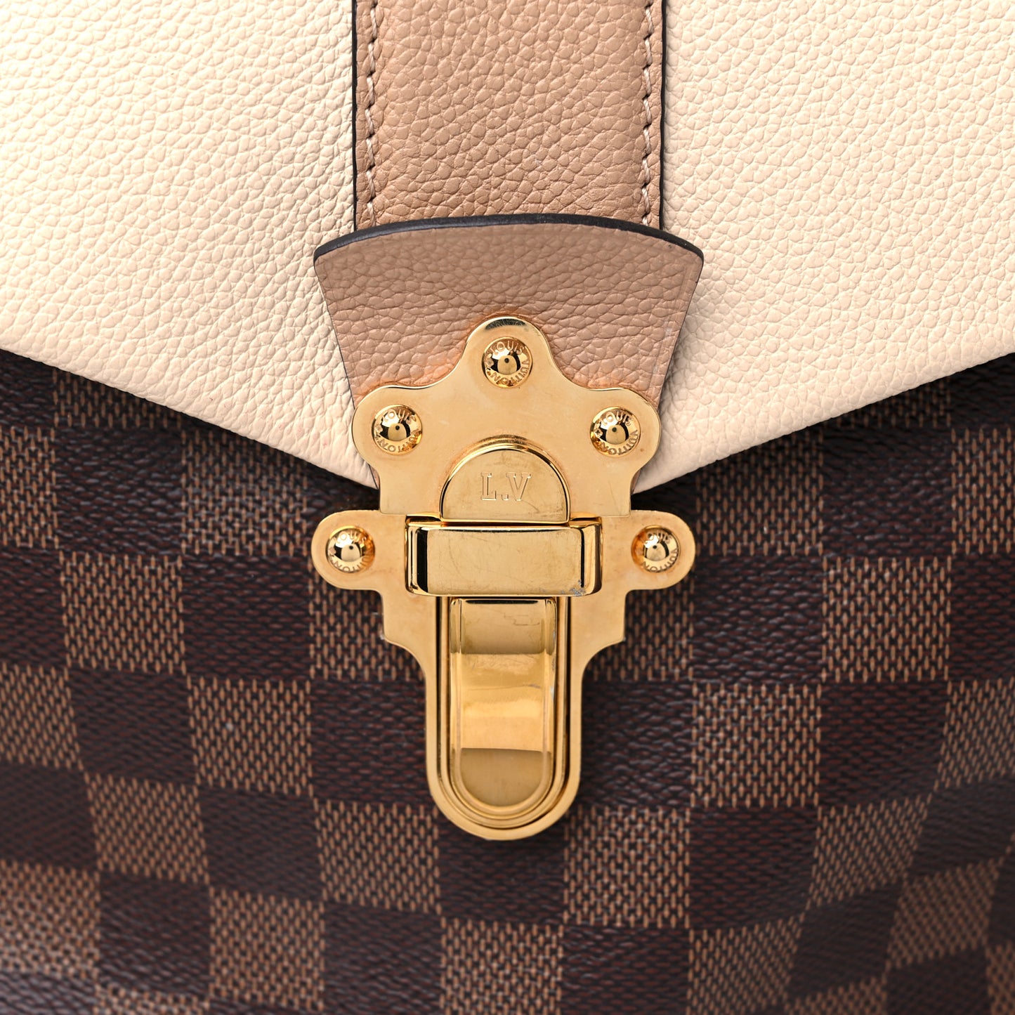 Damier Ebene Clapton Backpack Creme