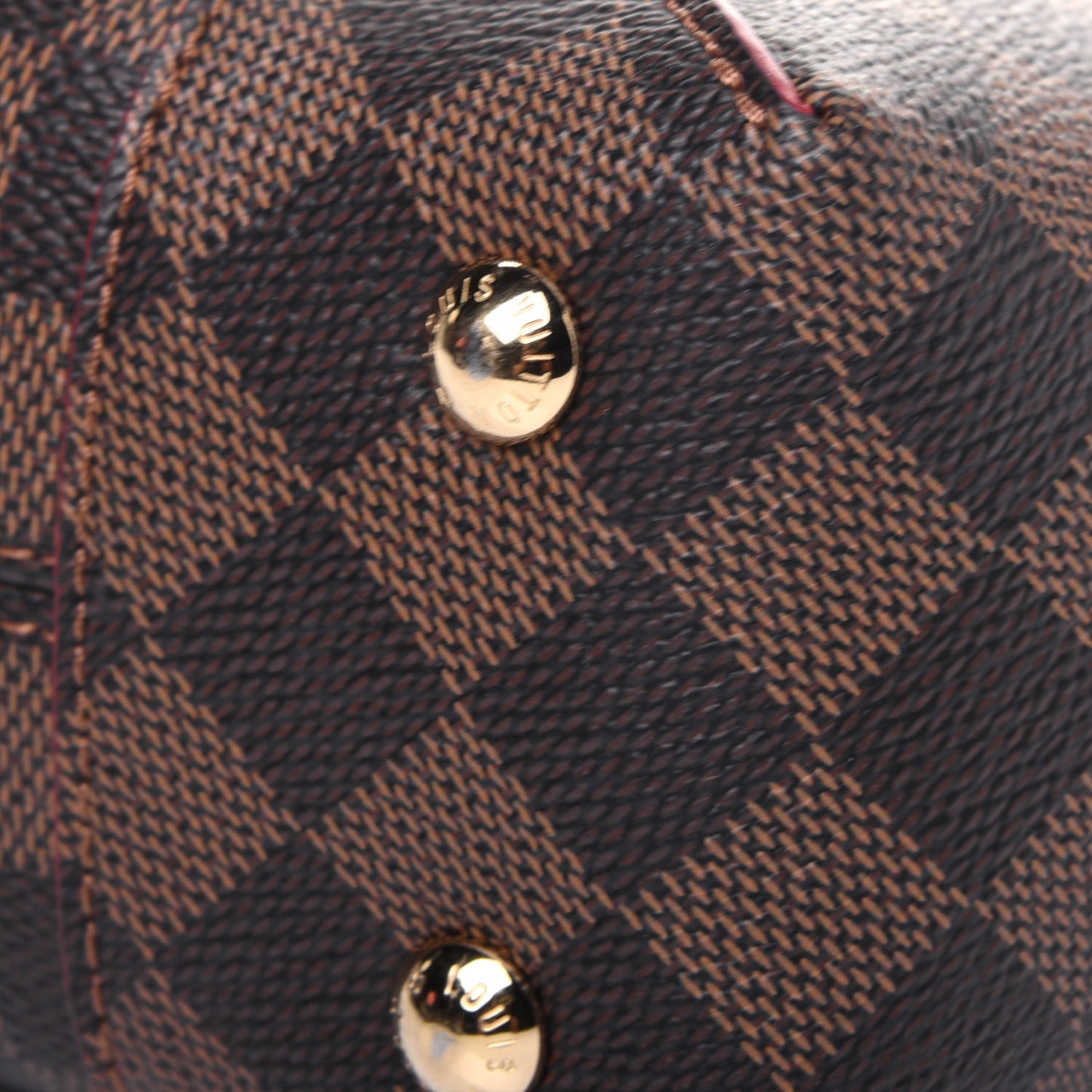Damier Ebene Caissa Clutch Cherry