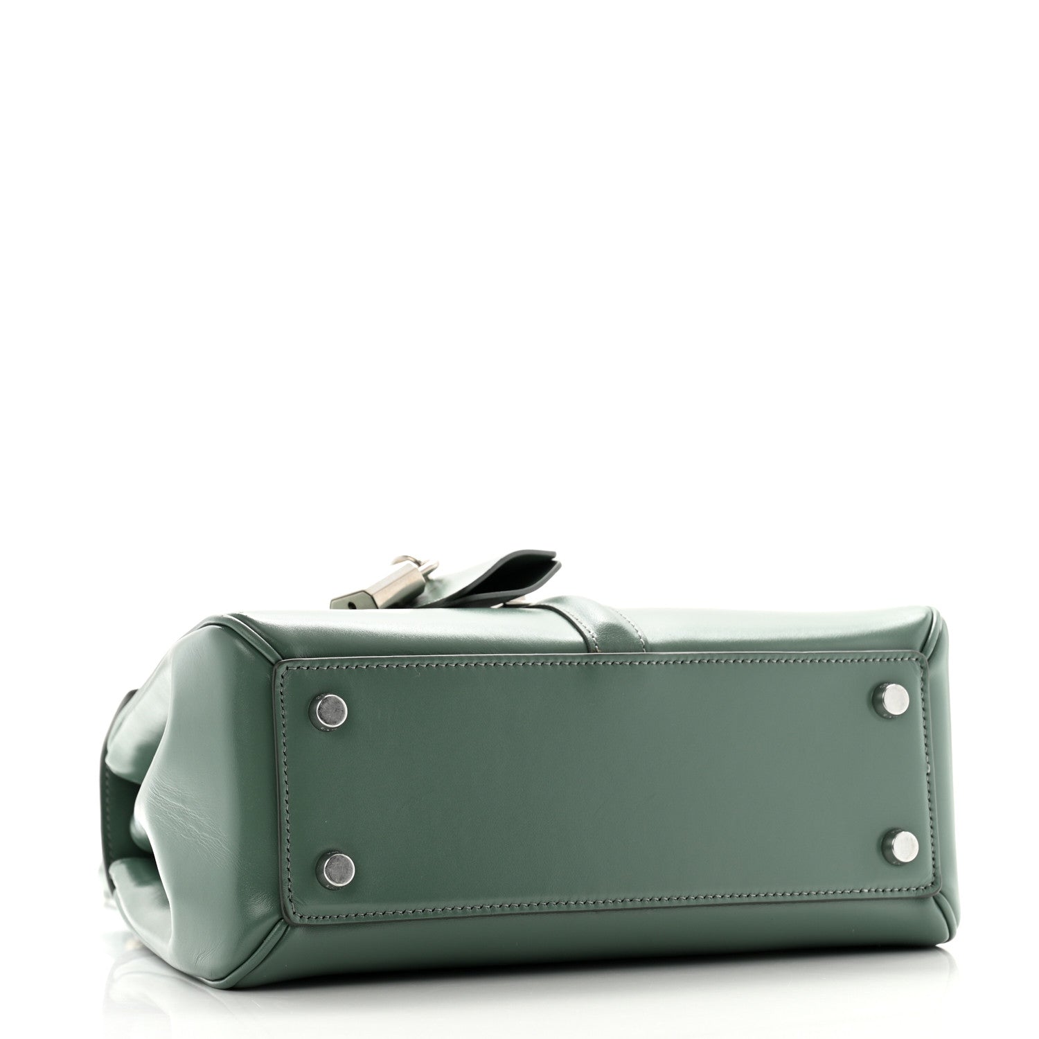 Celine Satinated Calfskin Small 16 Top Handle Bag Celadon 4 of 13
