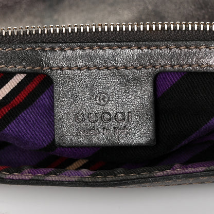 Gucci Guccissima Britt Tassel Shoulder Bag Gunmetal 6 of 12