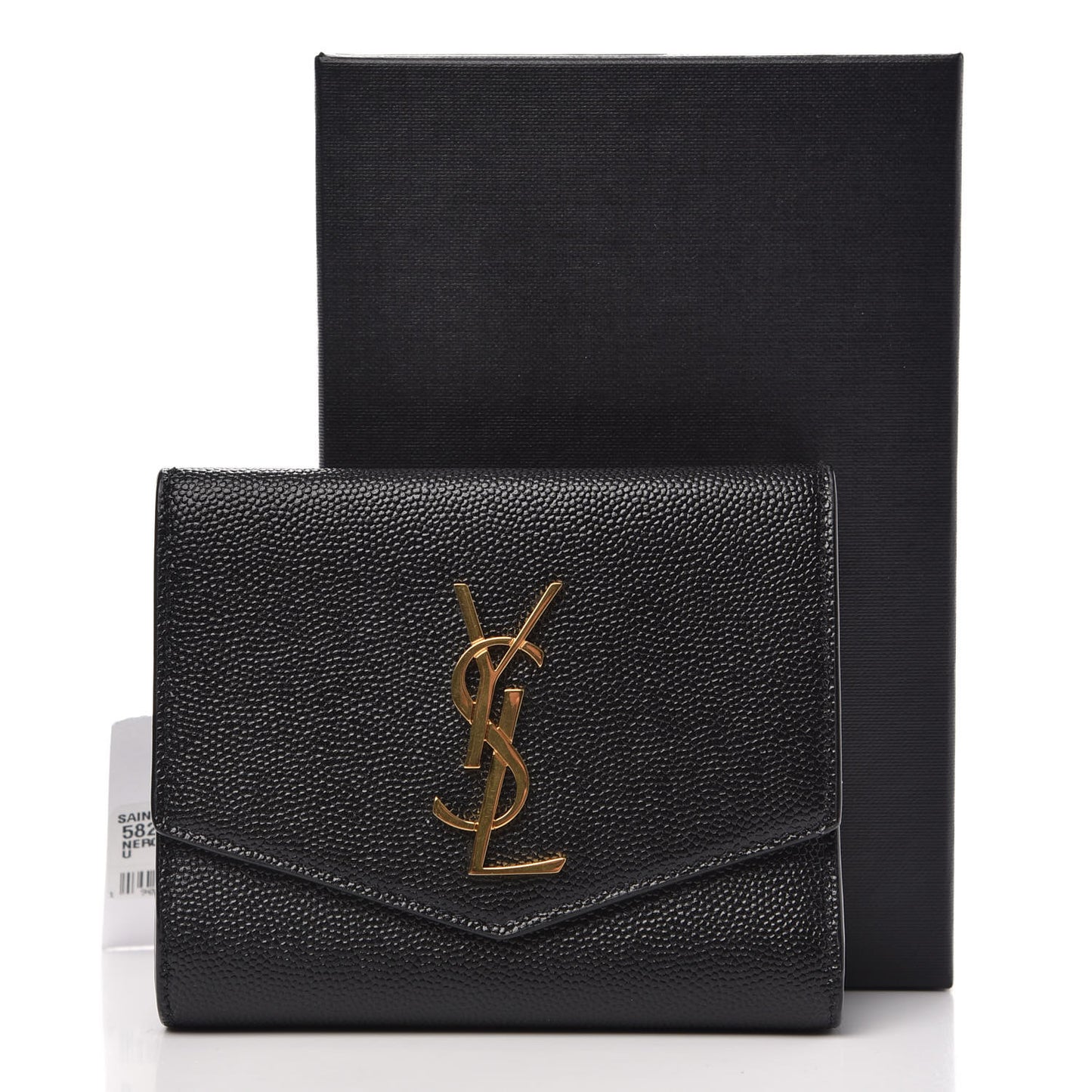 Grain De Poudre Monogram Bi-Fold Wallet Black