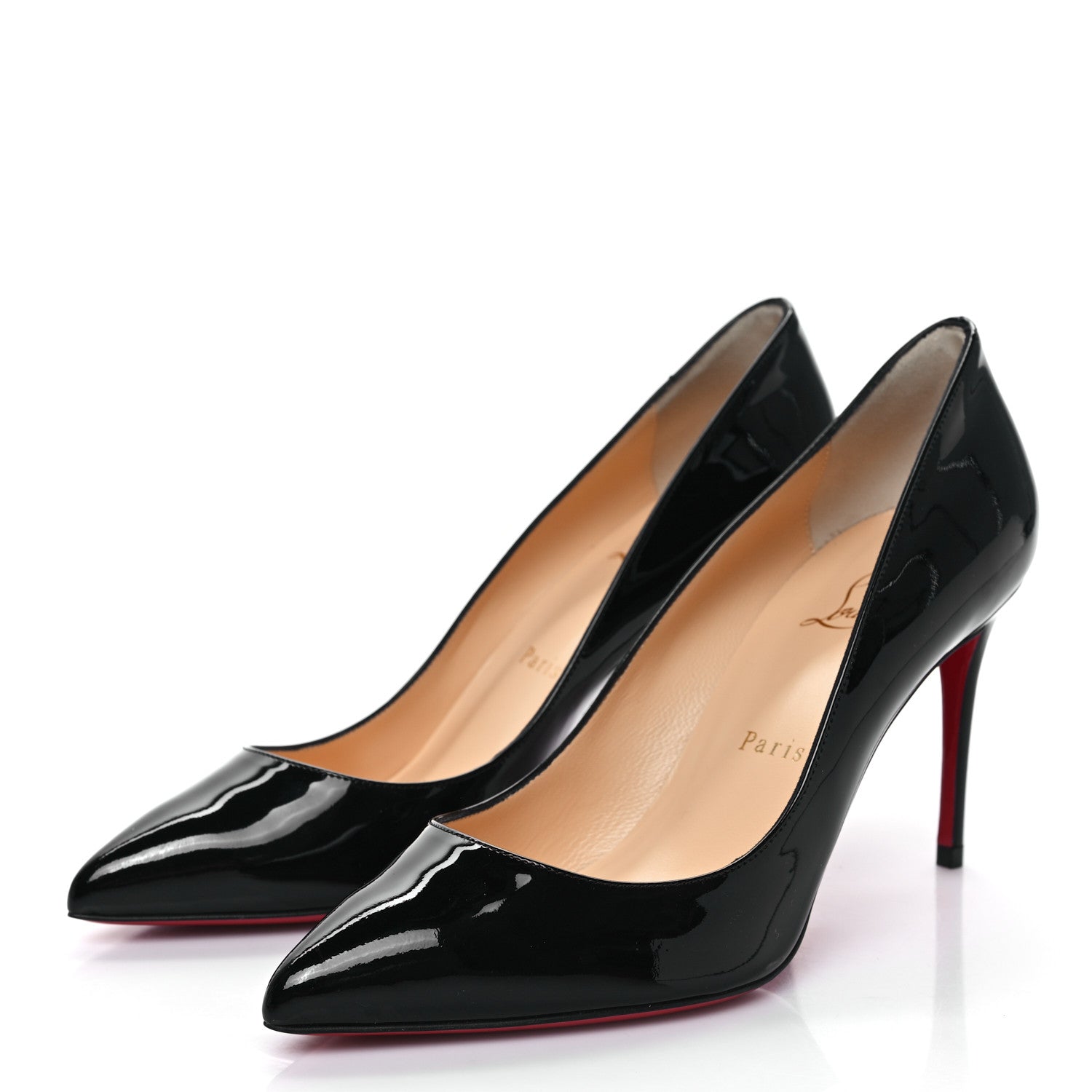 Christian Louboutin Patent Pigalle Follies 85 Pumps 37.5 Black 3 of 7