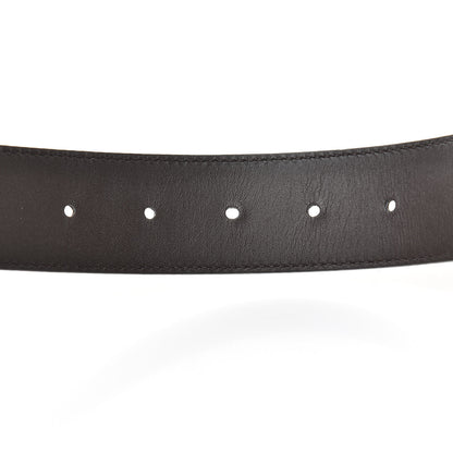Gucci Guccissima Signature Interlocking G Reversible 37mm Belt 95 38 Black Cocoa 5 of 7