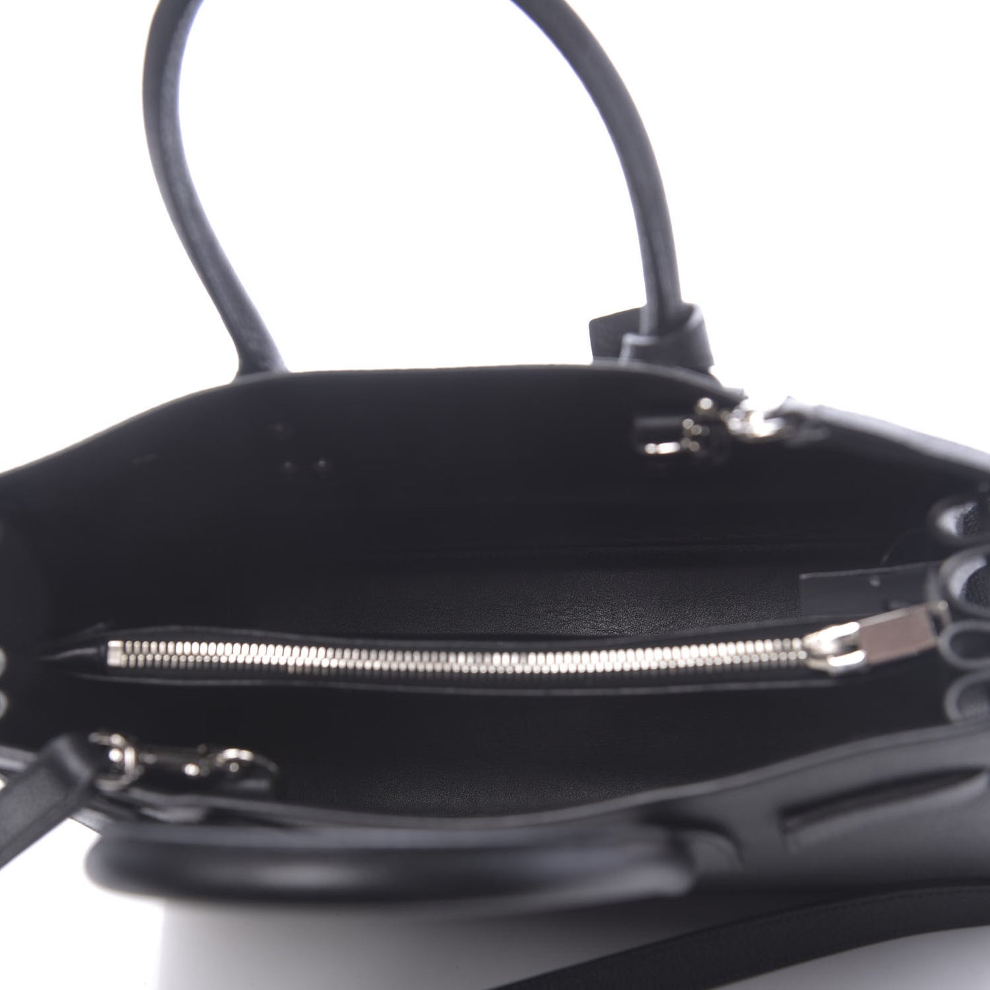 Grained Calfskin Baby Sac De Jour Black