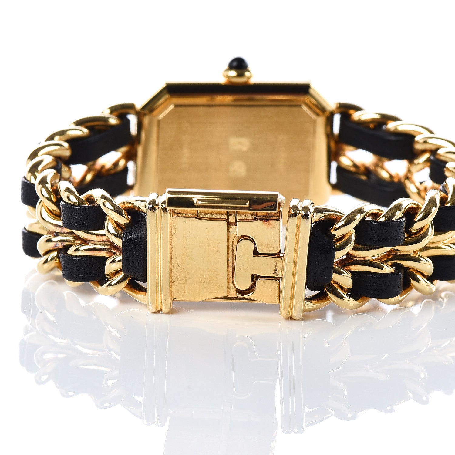 Chanel Stainless Steel Lambskin 20mm Chain Premiere Quartz Watch Gold S 6 of 6