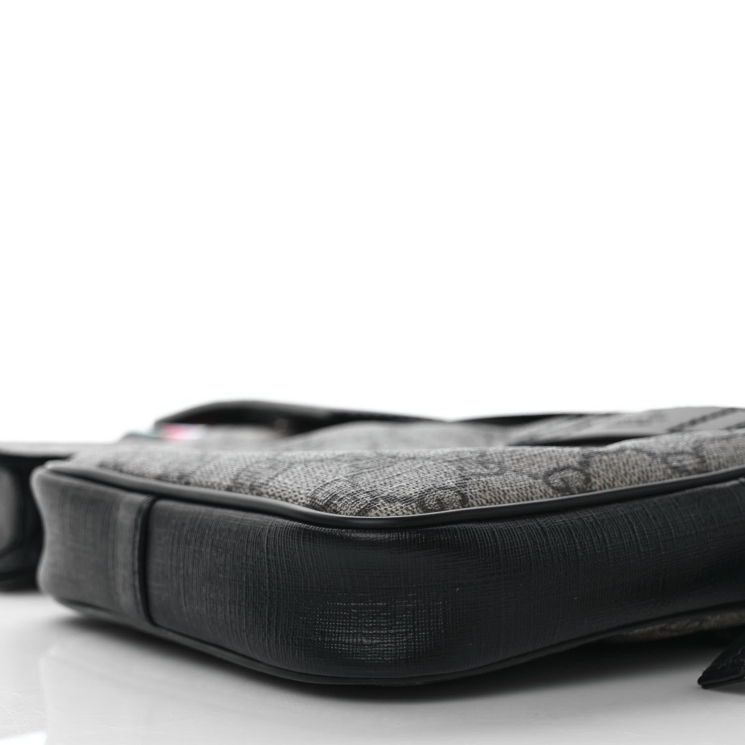 Gucci GG Supreme Monogram Web Belt Bag Black 8 of 9