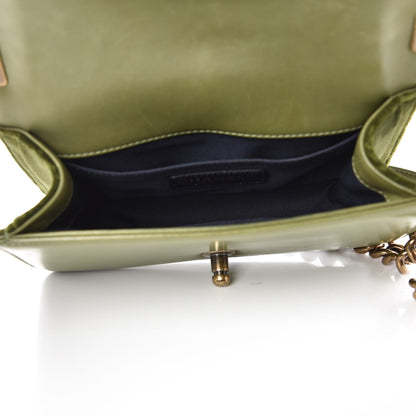 Chanel Velvet Tweed Small Boy Flap Green 5 of 12