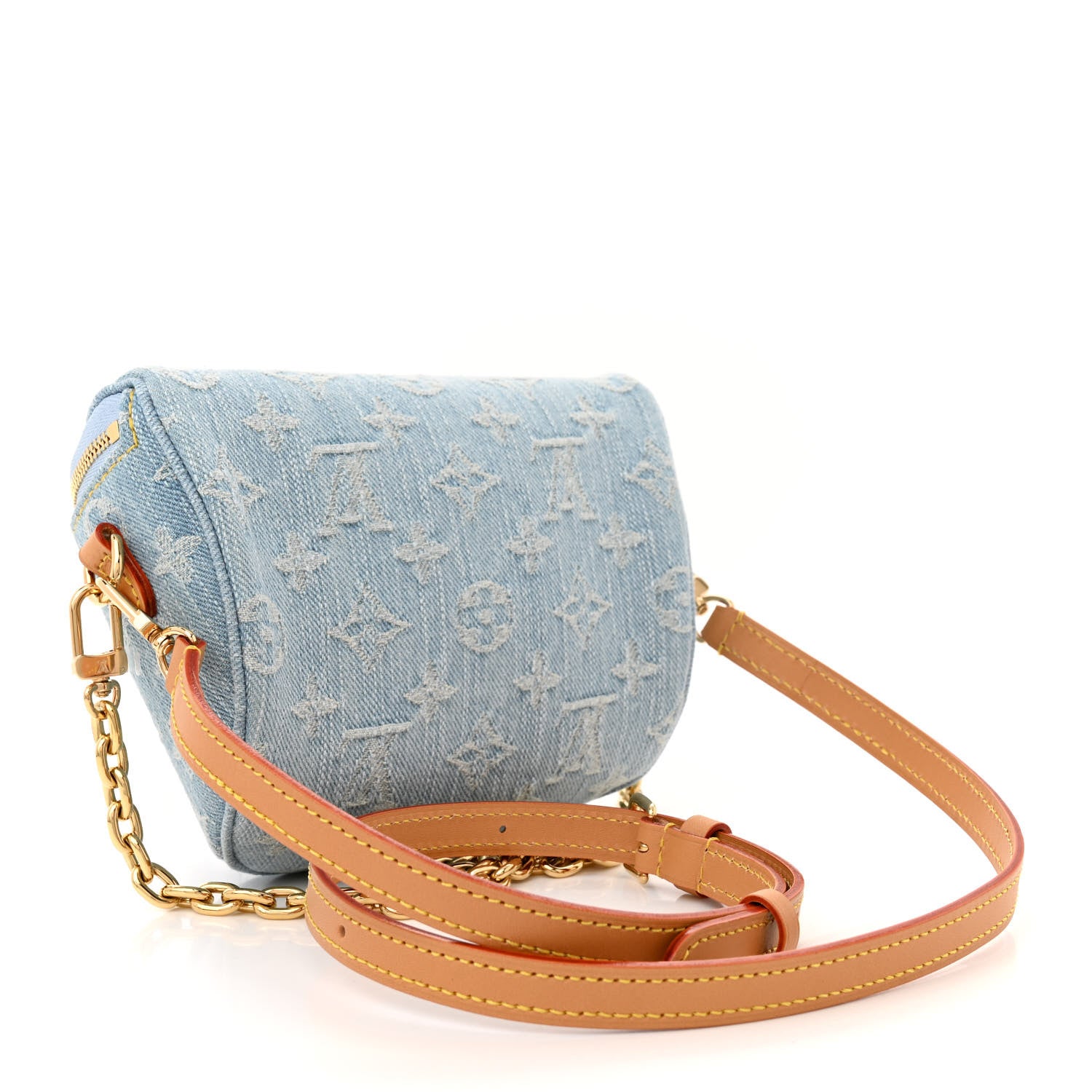 Louis Vuitton Monogram Denim Mini Bumbag Sky Blue 3 of 9