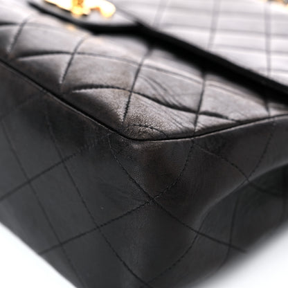 Chanel Lambskin Quilted Jumbo Single Flap Black 9 of 26