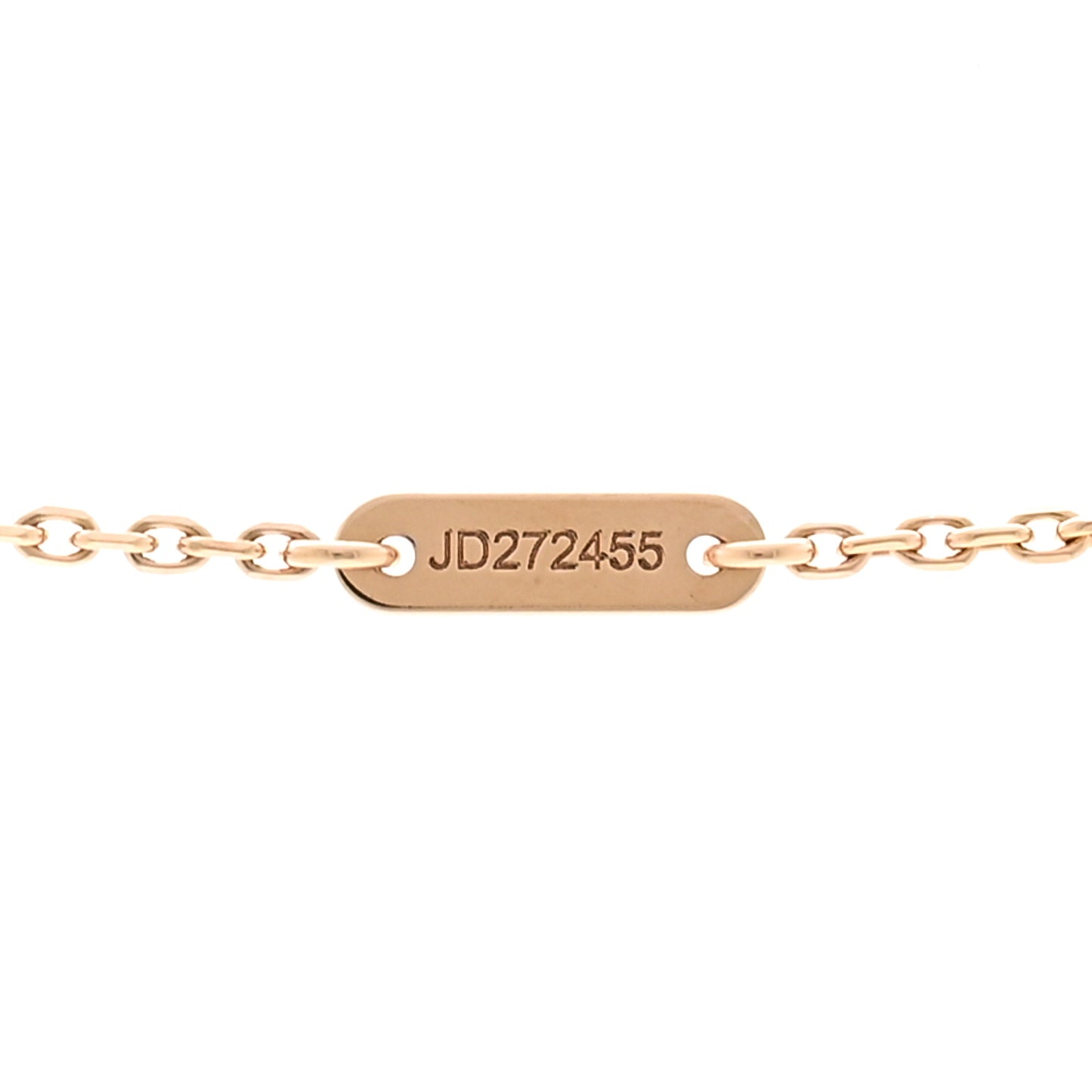 18K Rose Gold Carnelian Sweet Alhambra Pendant Necklace
