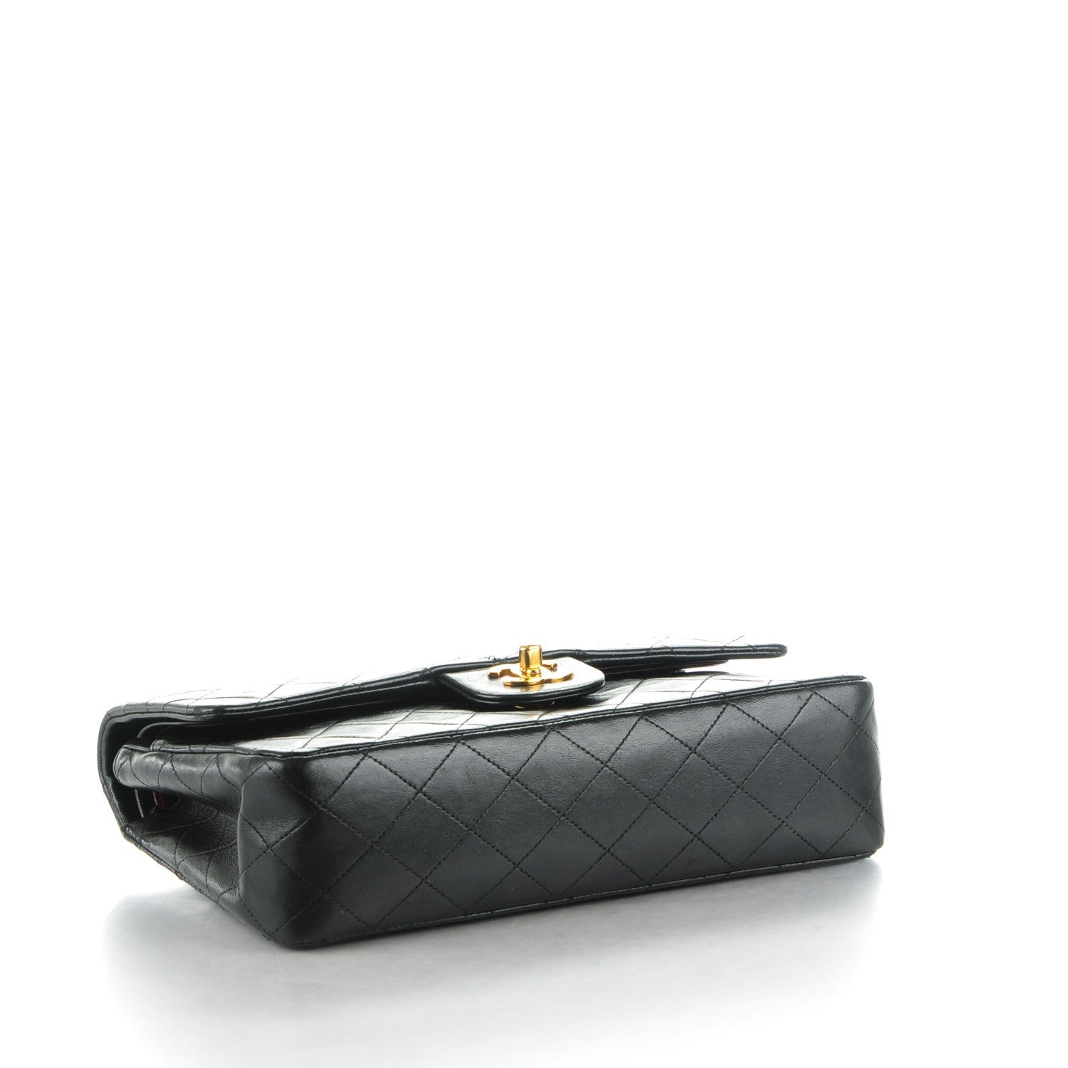 Chanel Lambskin Quilted Medium Double Flap Black 4 of 8