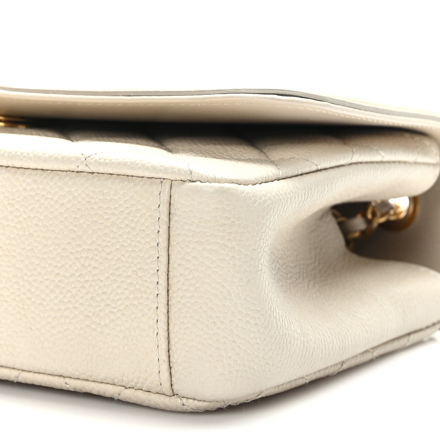 Chanel Caviar Quilted Small CC Filigree Flap Beige 9 of 10