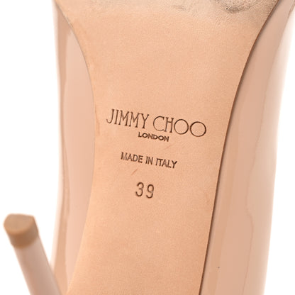 Jimmy Choo Patent Agnes 85 Pumps 39 Nude 7 of 9