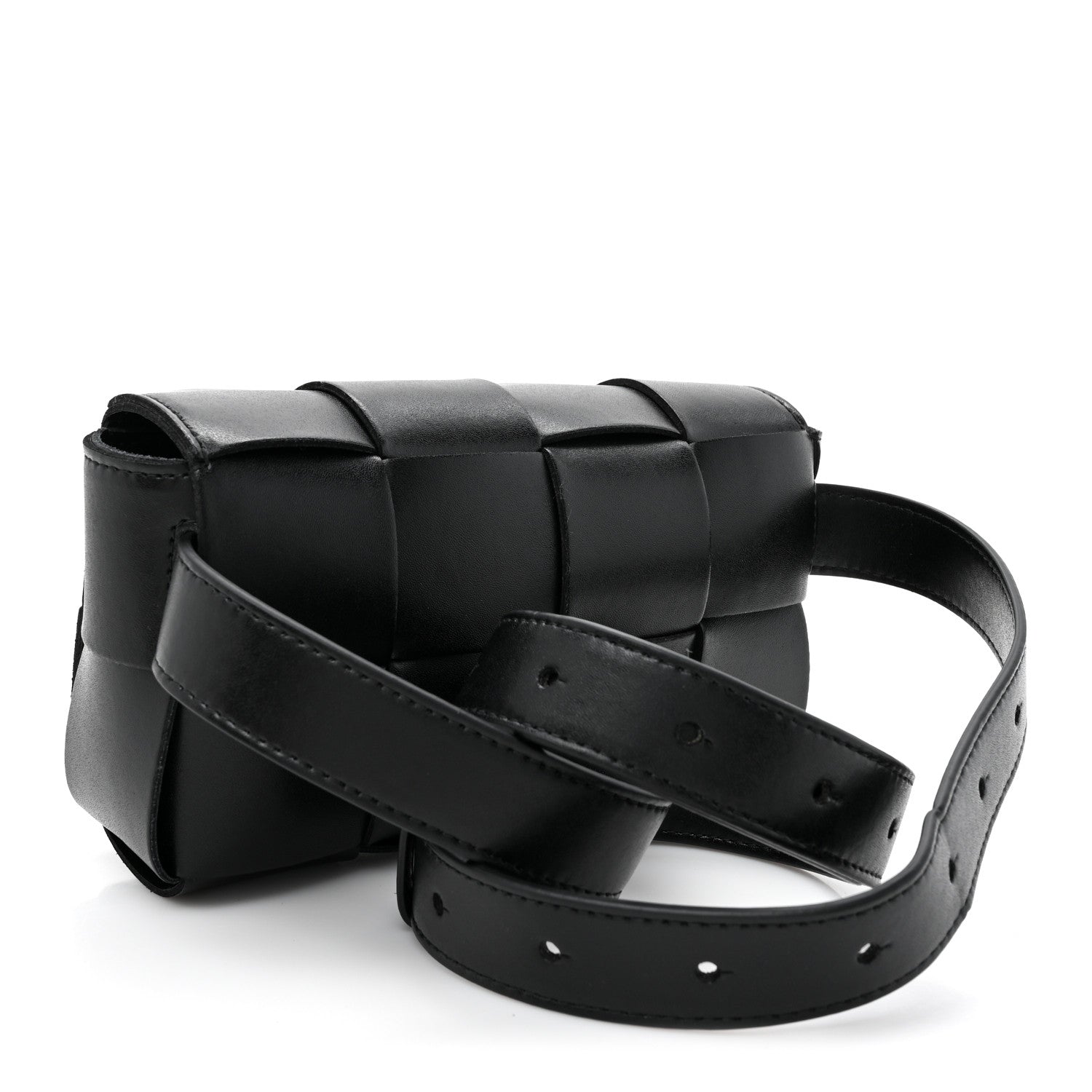 Bottega Veneta Nappa Maxi Intreccio The Belt Cassette Bag Black 3 of 10