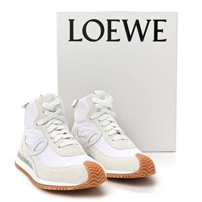 Loewe Nylon Suede Flow Runner High Top Sneakers 37 White 14 of 14