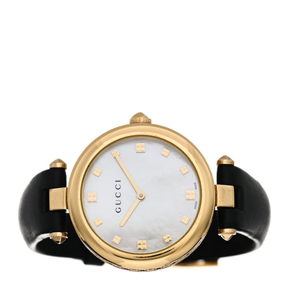 Gucci Stainless Steel Calfskin Mother of Pearl 32mm Diamantissima Quartz Watch 2 of 4