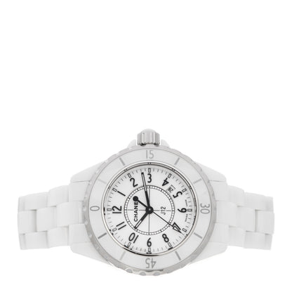 Chanel Stainless Steel Ceramic 33mm J12 Quartz Watch White 2 of 4