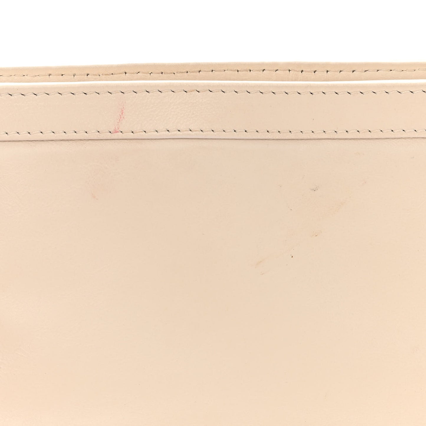 Lambskin CC Chain Shoulder Bag White