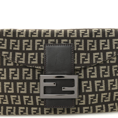 Fendi Zucchino Vitello Baguette Mogano Panna Bruciato 7 of 9