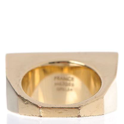 Louis Vuitton Resin Swarovski Crystal Inclusion Ring 6.5 Gold 5 of 6