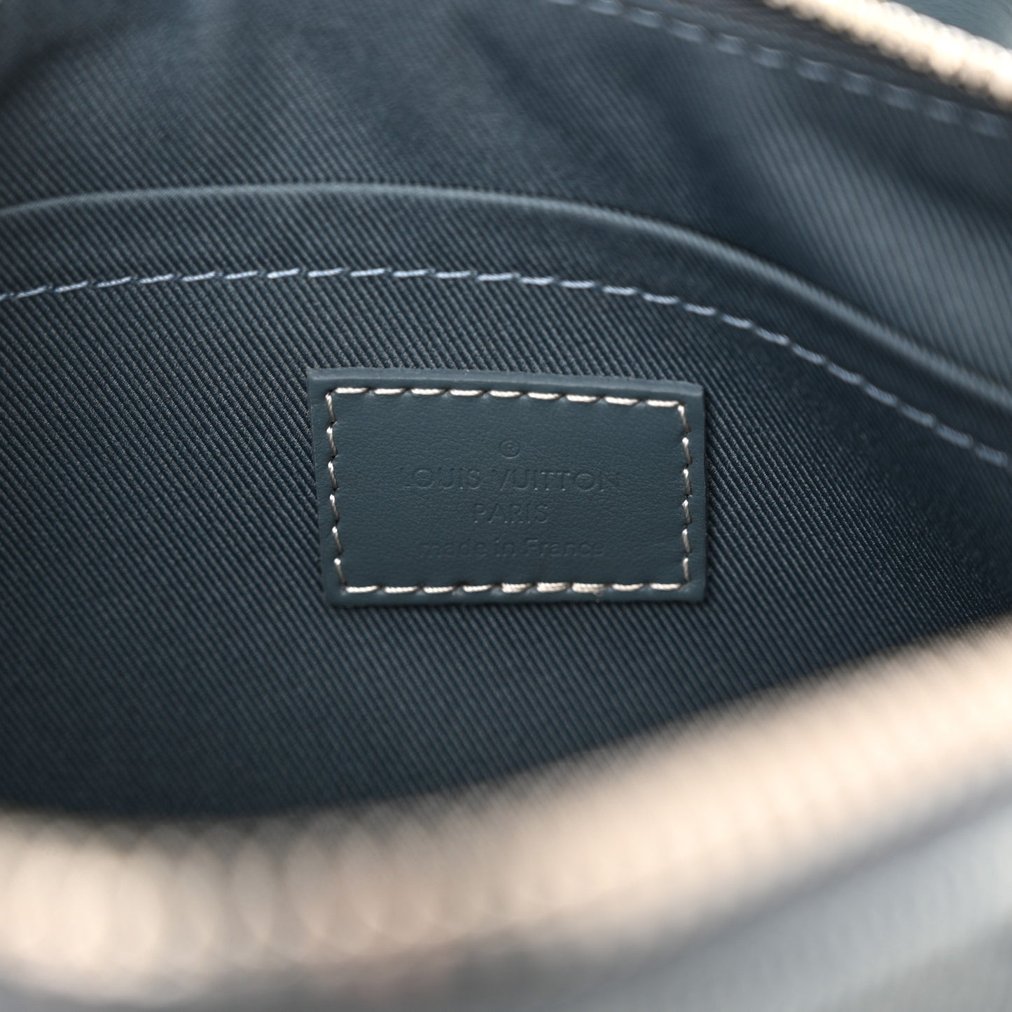 Monogram Washed Denim Keepall Bandouliere 25