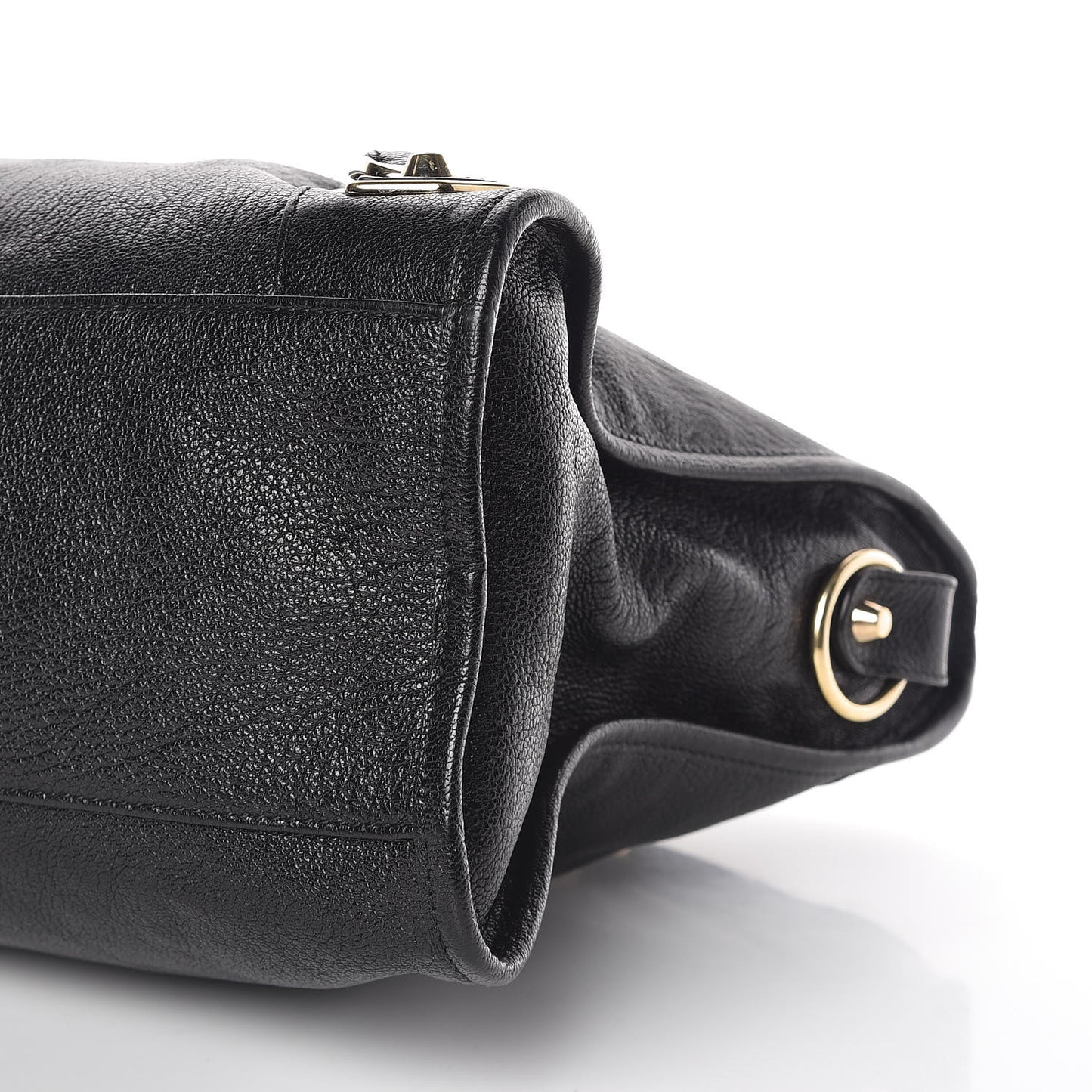 Chevre Gold Metallic Edge Hardware City Black