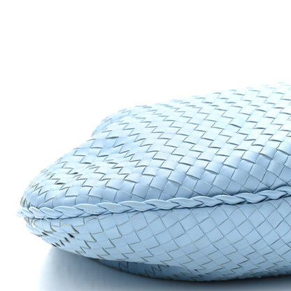 Bottega Veneta Nappa Intrecciato Large Veneta Hobo Light Blue 9 of 10