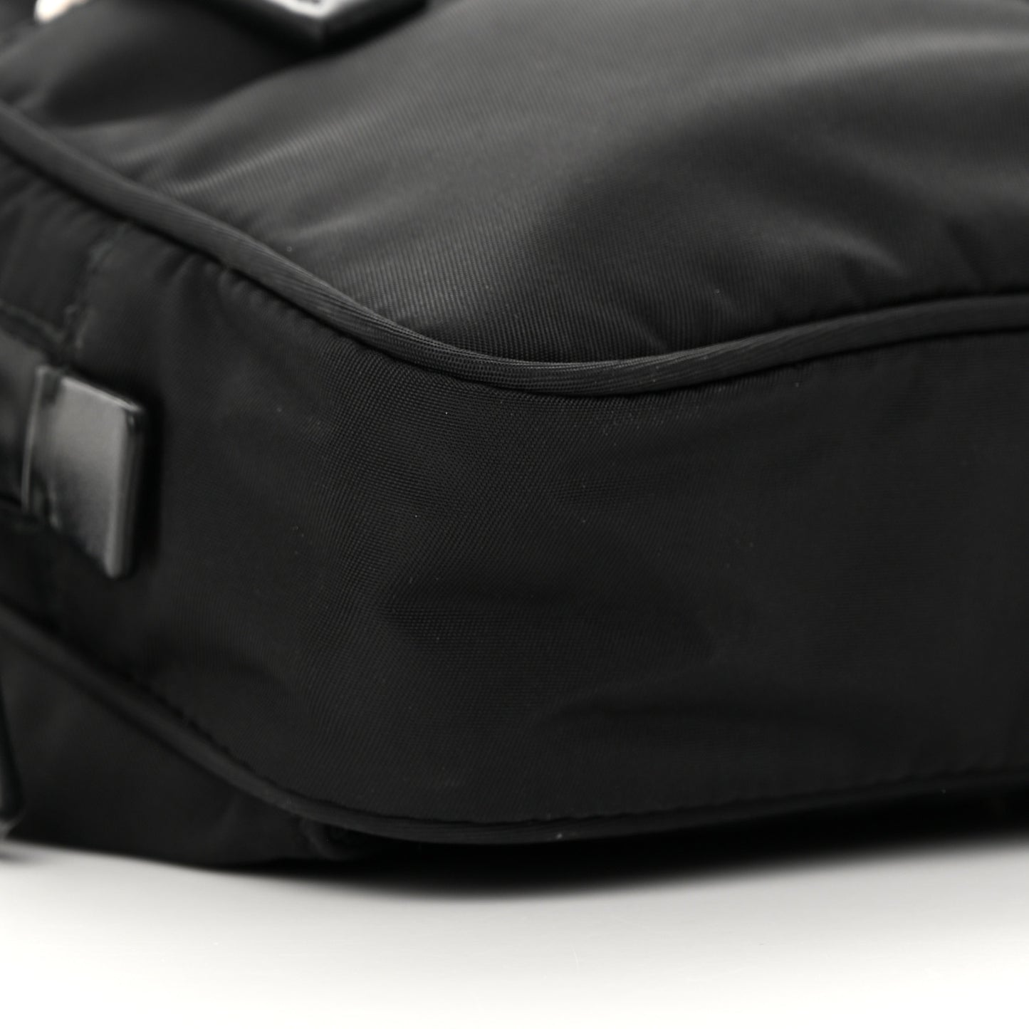 Tessuto Re-Nylon Logo Print Belt Bag Black