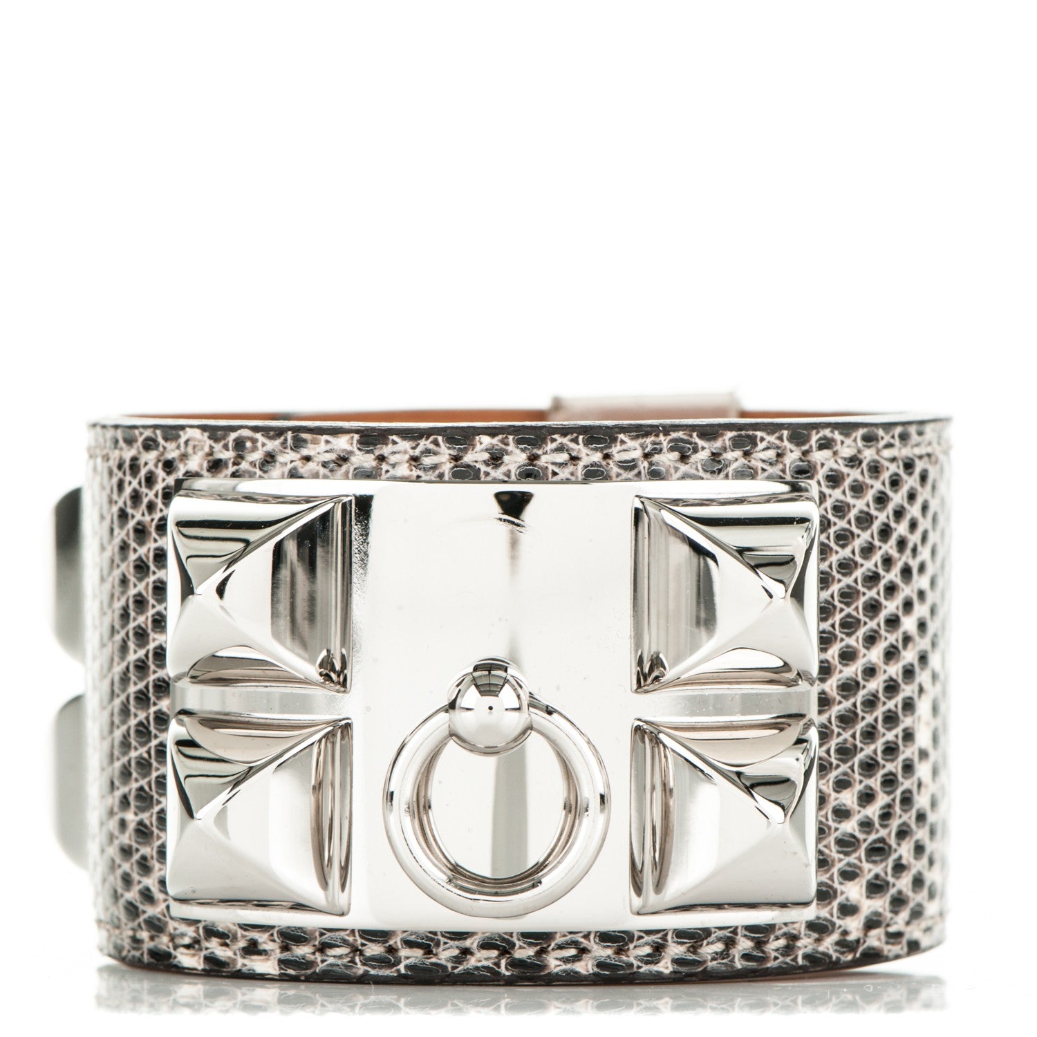 Hermes Lizard Collier De Chien CDC Bracelet S Ombre 1 of 7