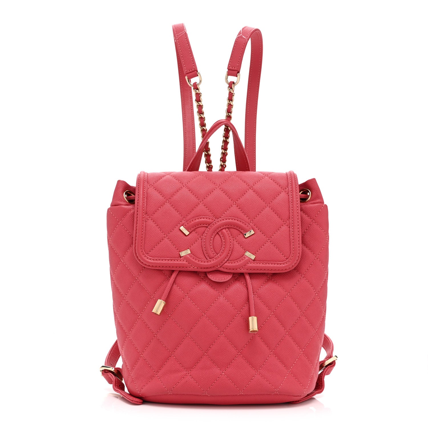 Chanel Caviar Quilted Small Filigree Backpack Pink 1 of 10