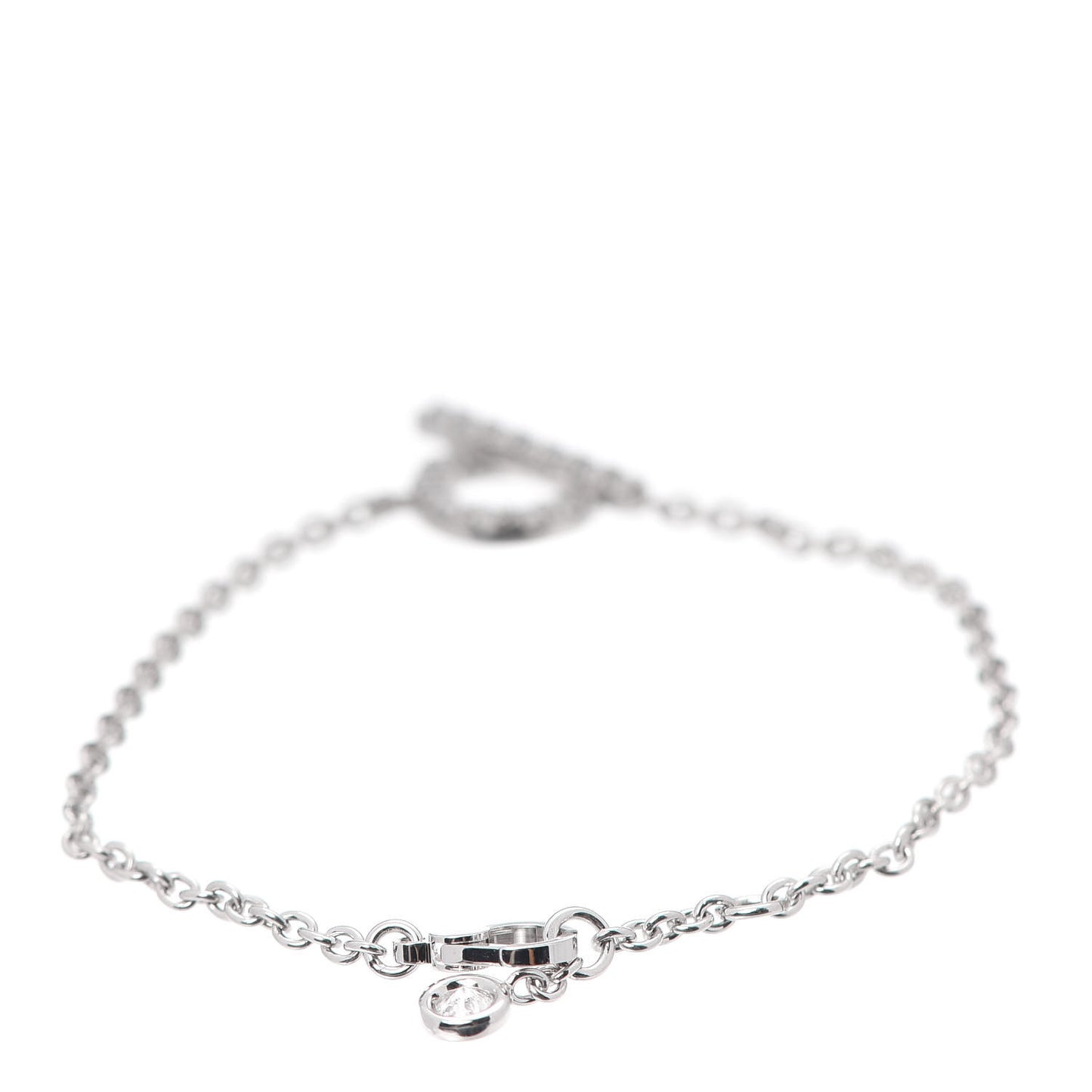 18K White Gold Diamond Finesse Bracelet XS
