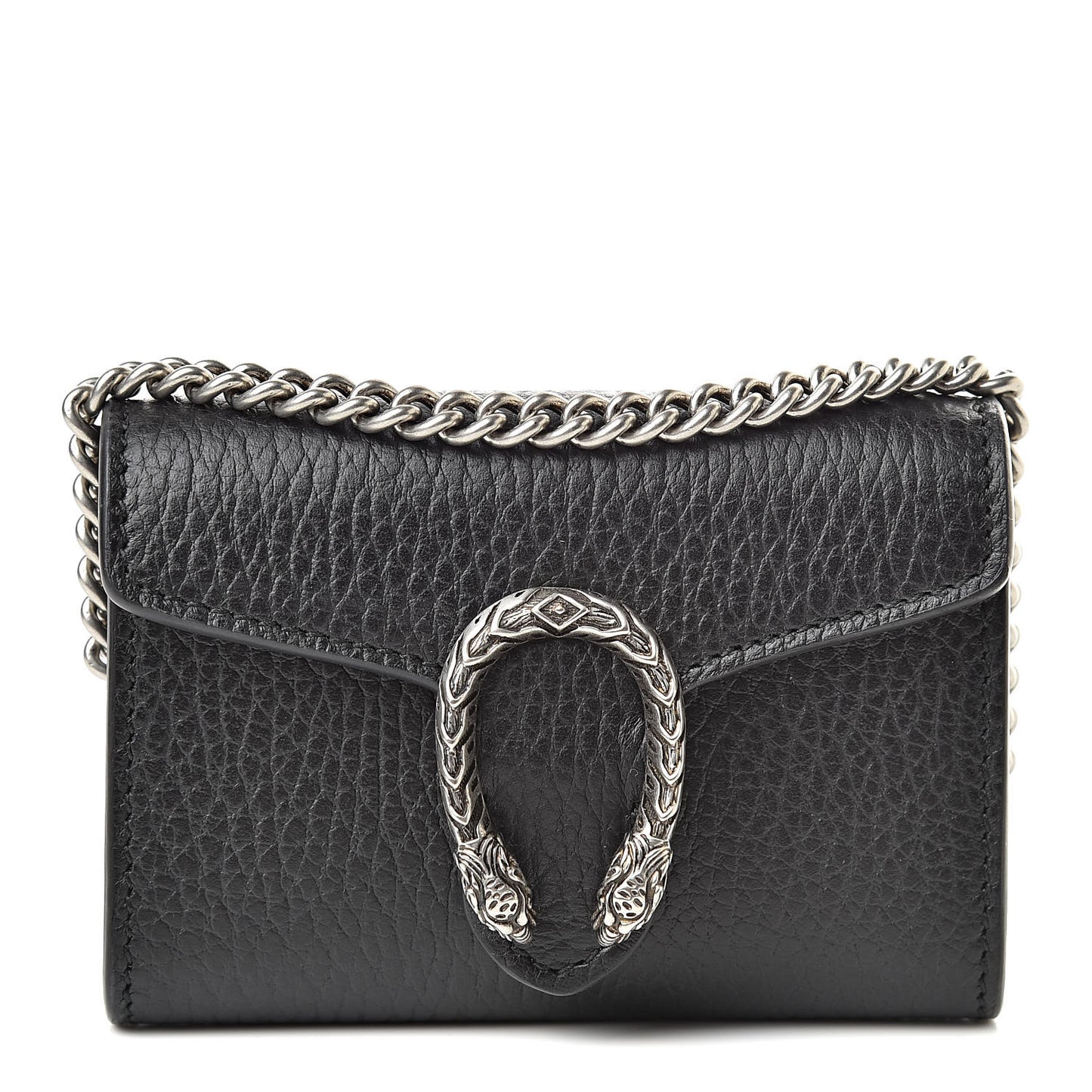 Calfskin Dionysus Coin Purse Black