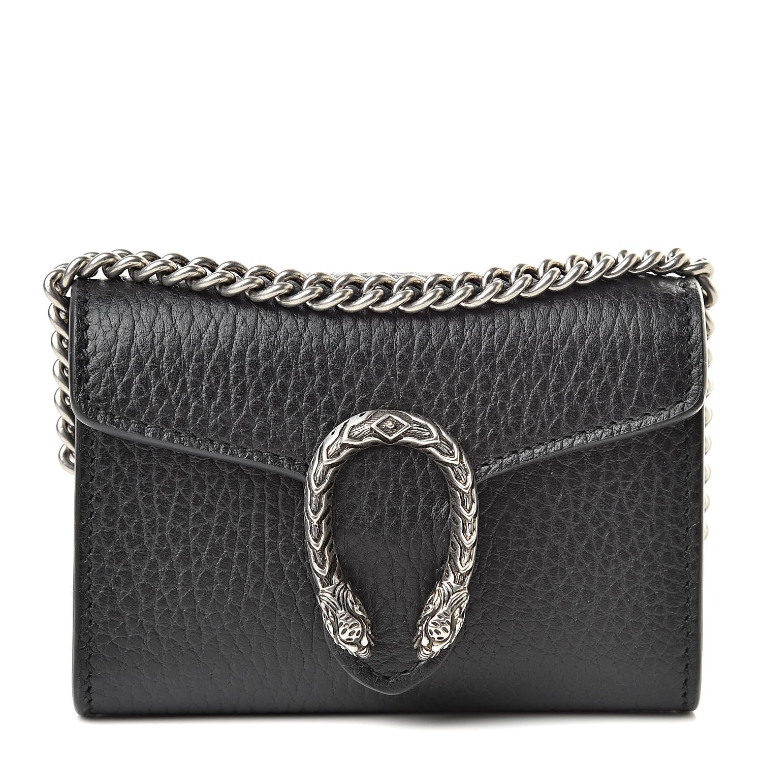 Gucci Calfskin Dionysus Coin Purse Black 1 of 7
